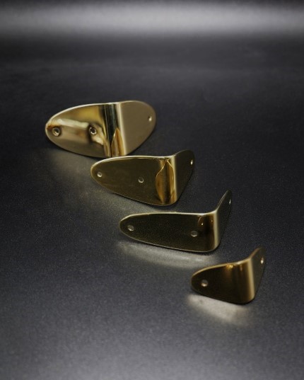 Brass corner brackets